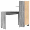 vidaXL Bureau 2 pcs Gris Sonoma