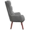 vidaXL fauteuil Gris fonc&eacute; 69 x 74 x 93 cm Velours