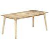 vidaXL Table de salle &agrave; manger 180x90x76 cm Bois de manguier massif