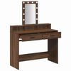 vidaXL Table de Toilette Marron 100 x 41 x 140 cm Bois d'ingénierie