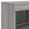 vidaXL Buffet avec lumières LED sonoma gris 283x37x67 cm