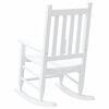 vidaXL Chaises &agrave; bascule enfants lot de 2 blanc bois peuplier massif