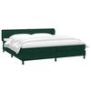 vidaXL Sommier &agrave; lattes de lit et matelas vert fonc&eacute; 180x210cm velours