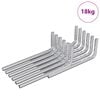 vidaXL Cl&eacute; hexagonale 4675 pcs Argent&eacute; 20 x 52 mm Acier