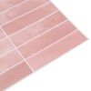 vidaXL Carrelage rectangulaire 10 pcs Rose 29 x 23 x 0,08 cm