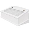 vidaXL Range-couverts en style baroque PFDM Blanc