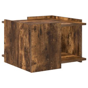 vidaXL Table basse Ch&ecirc;ne fum&eacute; 50,5 x 50 x 33 cm Bois d'ing&eacute;nierie