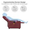 vidaXL Fauteuil inclinable de massage Rouge bordeaux Similicuir
