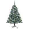 vidaXL Sapin de No&euml;l artificiel Vert 180 cm PVC, plastique et acier