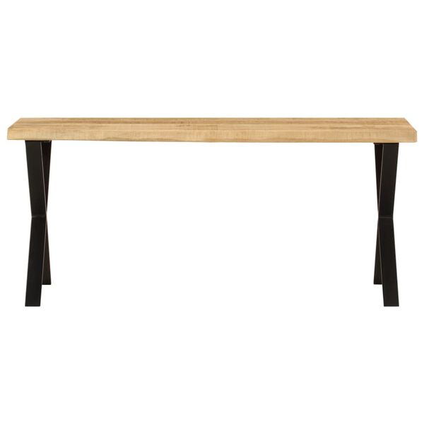 vidaXL Banc avec bord vivant 105 cm bois de manguier massif