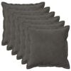 vidaXL Coussin avec oreiller HOUTEN 6 pc Gris fonc&eacute; Fl&oslash;jl