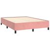 vidaXL Cadre de lit sans matelas rose 140x190 cm velours