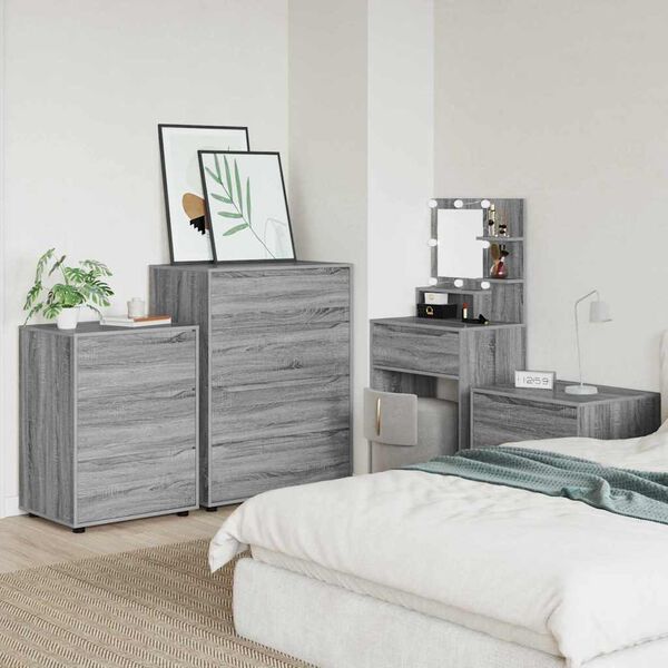 vidaXL Armoire de rangement Gris Sonoma 60 x 48 x 81 cm