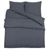 vidaXL Ensemble de housse de couette Anthracite 200x220 cm Coton