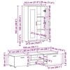 vidaXL Ensemble meuble TV FLORIN Bois ancien Bois d'ing&eacute;nierie