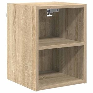 vidaXL Armoire suspendue avec stockage Ch&ecirc;ne Sonoma 30 x 29,5 x 40 cm