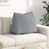 vidaXL Coussin de Dos Gris clair 60 x 20 x 50 cm tissu