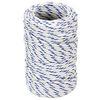 vidaXL Corde de bateau Blanc 2 mm 500 m Polypropylène