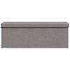 vidaXL Banc de rangement pliable gris clair faux lin