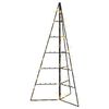 vidaXL Sapin de no&euml;l en m&eacute;tal avec led KUOPIO 100 cm Blanc chaud Acier