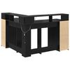 vidaXL Bureau Chêne noir 130 x 130 x 91 cm Bois d'ingénierie