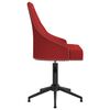 vidaXL Chaises &agrave; manger pivotantes lot de 4 Rouge bordeaux Velours