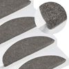 vidaXL Tapis d'escalier auto-adh&eacute;sifs 20 pcs gris 56x17x3 cm