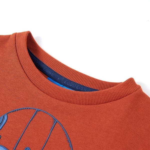 Sweat-shirt pour enfants rouill&eacute; clair 116