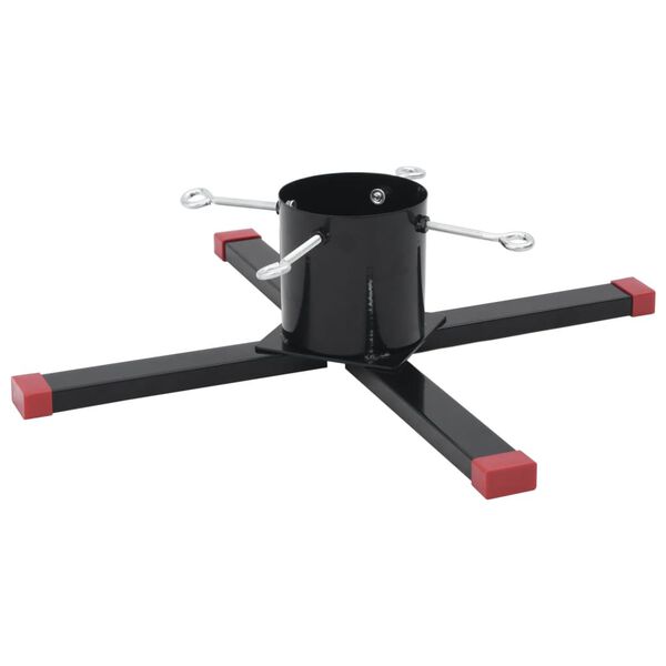 vidaXL Support de sapin de No&euml;l noir 61x61x15,5 cm