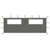 vidaXL Paroi lat&eacute;rale de belv&eacute;d&egrave;re avec fen&ecirc;tres 6x2 m Anthracite