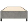 vidaXL Cadre de lit sans matelas gris clair 90x200 cm velours