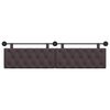 vidaXL T&ecirc;te de lit suspendue Marron fonc&eacute; 210 x 55 x 7 cm tissu