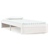 vidaXL Cadre de lit sans matelas blanc bois massif 90x190 cm