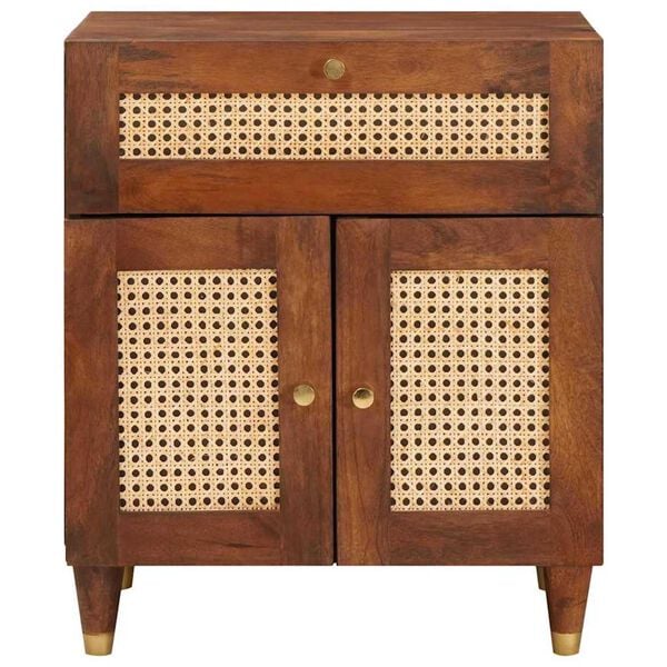 vidaXL Tables de chevet avec tiroir Marron 50 x 33 x 60 cm