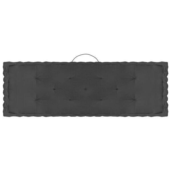 vidaXL Coussins de plancher de palette lot de 5 Anthracite Coton