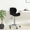 vidaXL Chaise pivotante de salle &agrave; manger Noir Velours