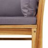 vidaXL Salon de jardin avec coussins 10 pcs bois massif d'acacia