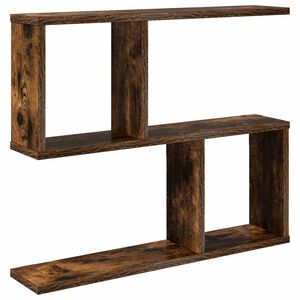 vidaXL &Eacute;tag&egrave;re Murale Ch&ecirc;ne fum&eacute; 60 x 12 x 50,5 cm