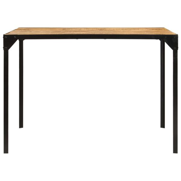 vidaXL Table &agrave; manger 110x110x76 cm bois de manguier massif