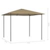 vidaXL Belvédère 3x3x2,6 m Taupe 160 g/m²