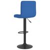 vidaXL Tabourets de bar lot de 2 bleu tissu