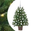vidaXL Sapin de No&euml;l artificiel avec 150 LED Vert 95 cm PE et PVC