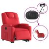 vidaXL Fauteuil inclinable &eacute;lectrique rouge similicuir
