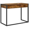 vidaXL Bureau Ch&ecirc;ne Fum&eacute; 100 x 50 x 75 cm Bois d'ing&eacute;nierie