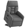 vidaXL Fauteuil inclinable Gris fonc&eacute; Tissu