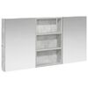 vidaXL Ensemble de Meubles de Salle de Bain 3 pc Gris b&eacute;ton