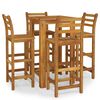 vidaXL Ensemble de bar de jardin 5 pcs bois d'acacia solide