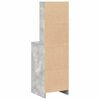 vidaXL Haut Armoire Gris b&eacute;ton 40 x 40,5 x 135 cm Bois d'ing&eacute;nierie
