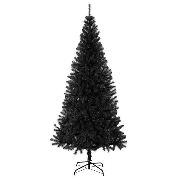 vidaXL Sapin de No&euml;l avec 300 LED avec support Noir 210 cm PVC