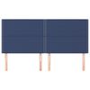 vidaXL T&ecirc;te de lit Bleu 180x5x118/128 cm Tissu